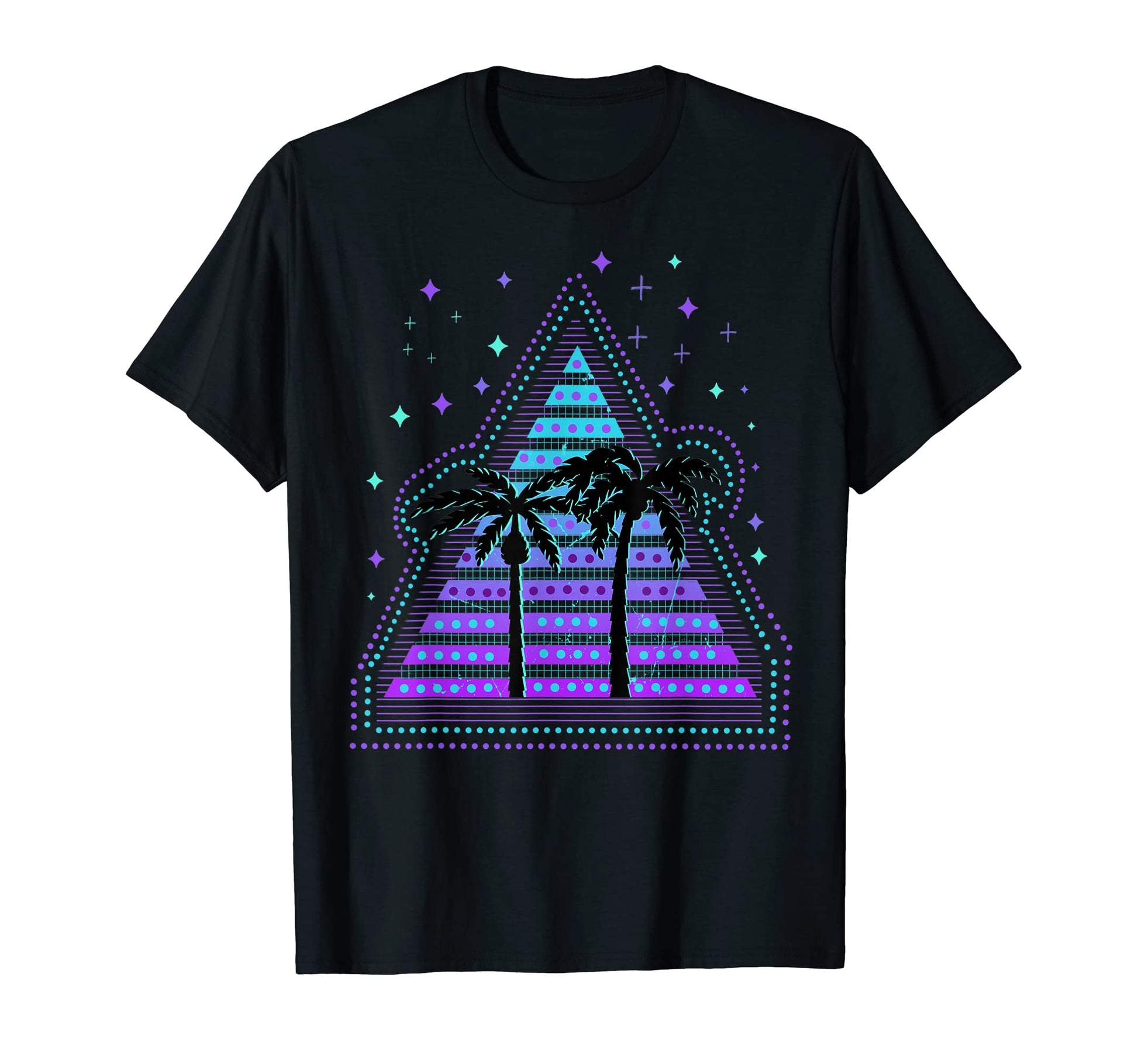 Vaporwave Palmtree Aesthetic T-Shirt - Casual Everyday Wear Unisex - T-Shirt, Sweatshirt, Hoodie