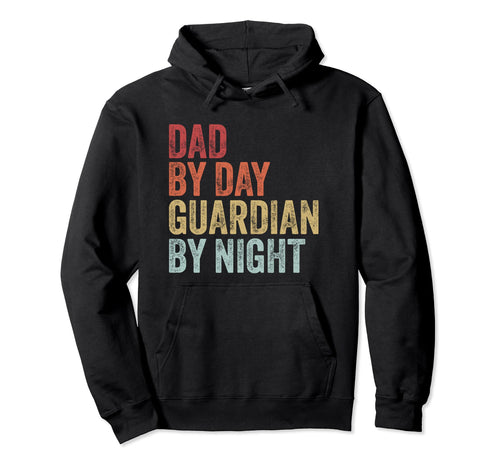 Dad Day Guardian Night Gaming Gamer Hoodie - Minimalist Print Men Women - T-Shirt, Sweatshirt, Hoodie