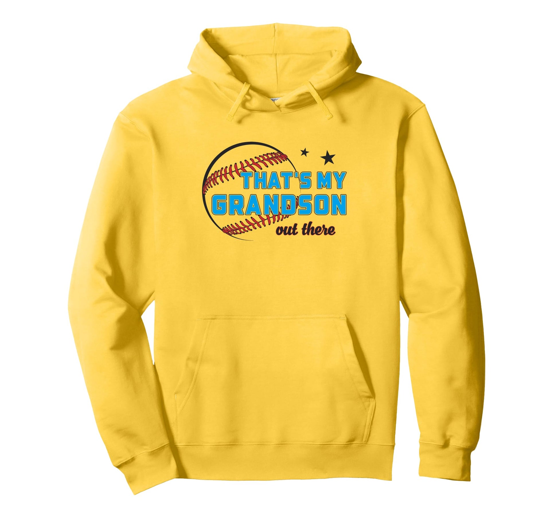 Thats My Grandson Out There Baseball Hoodie - Unique Graphic Unisex - T-Shirt, Sweatshirt, Hoodie