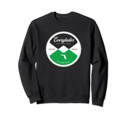 Everglades National Park Florida Circle Sweatshirt - Unique Graphic Unisex - T-Shirt, Sweatshirt, Hoodie