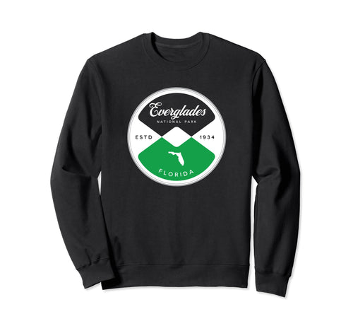 Everglades National Park Florida Circle Sweatshirt - Unique Graphic Unisex - T-Shirt, Sweatshirt, Hoodie
