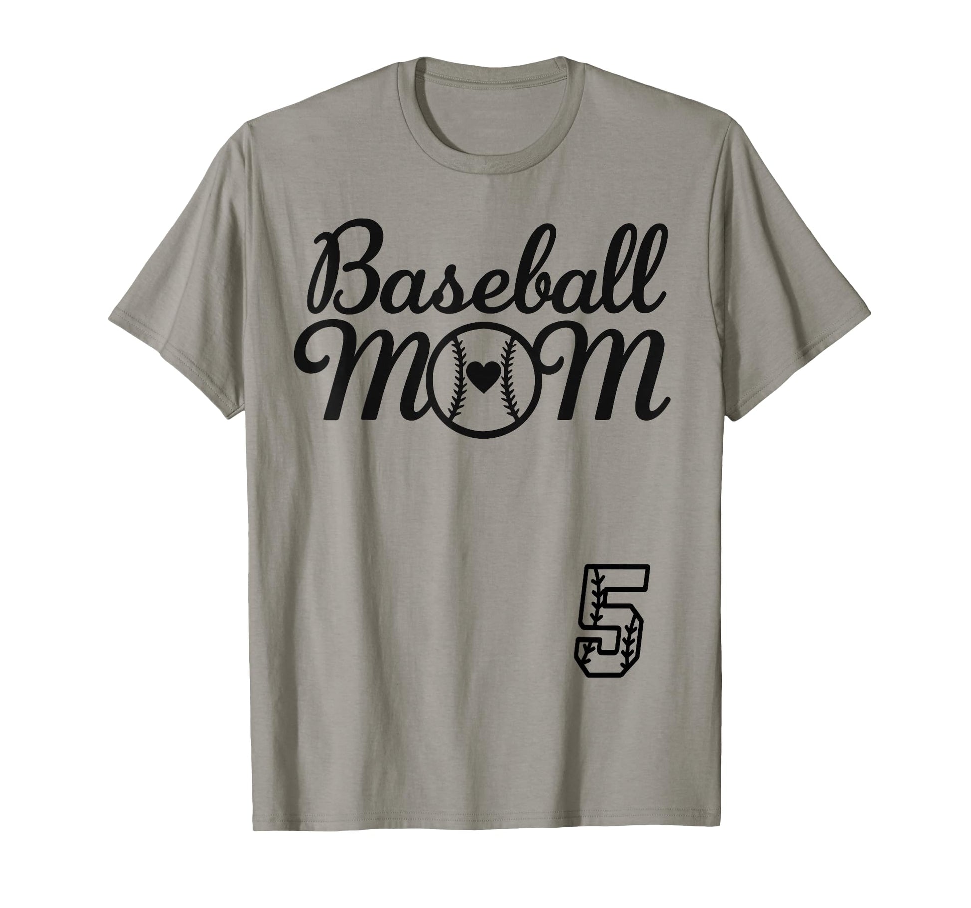 Baseball Mom Jersey 5 Baseball T-Shirt - Casual Everyday Wear Unisex - T-Shirt, Sweatshirt, Hoodie