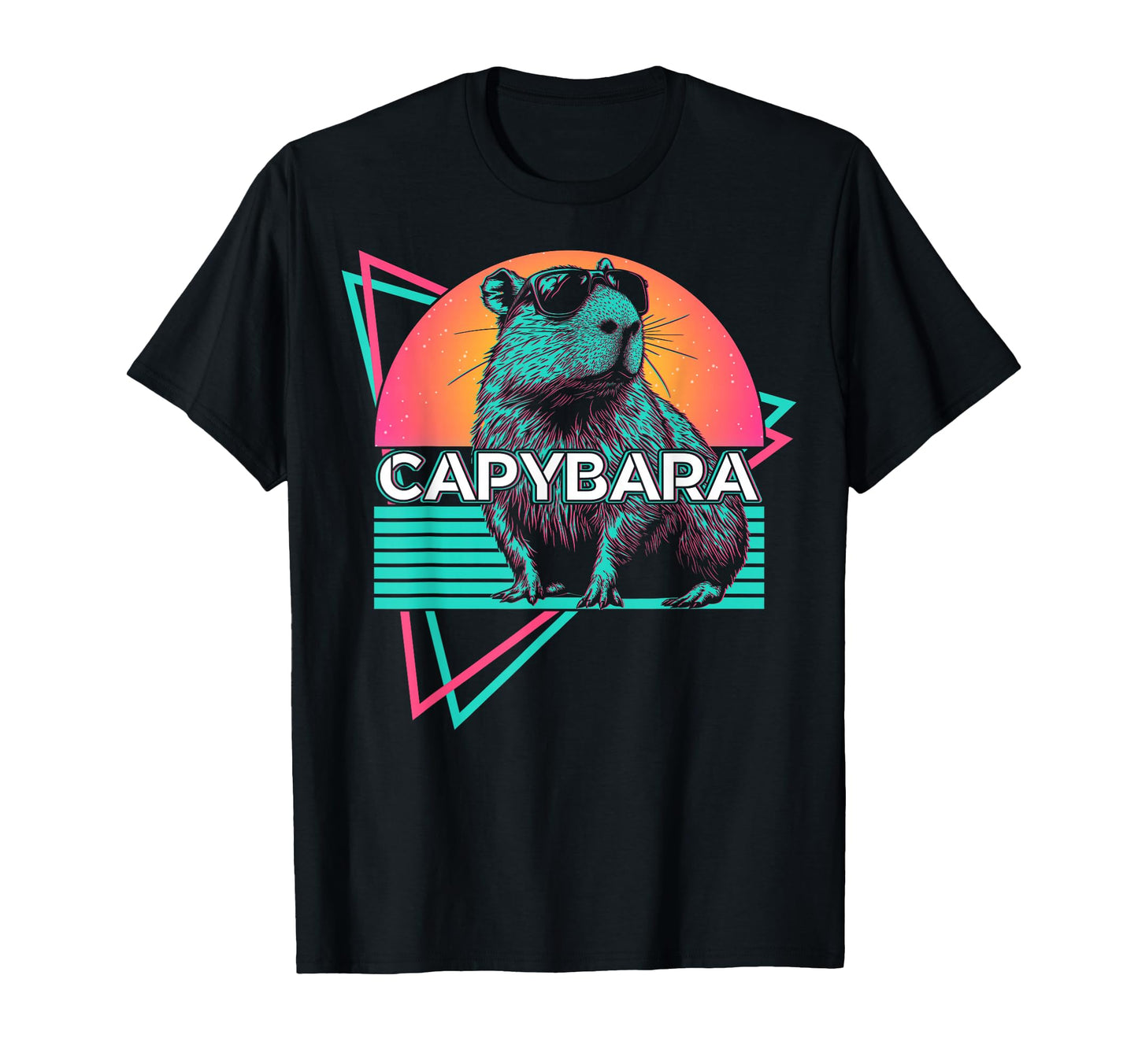 Capybara Capibara Sunglasses Vaporwave T-Shirt - Fun Novelty Design Unisex - T-Shirt, Sweatshirt, Hoodie