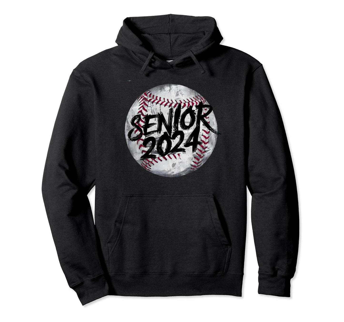 Class 2024 Senior Baseball Mens Hoodie - Aesthetic Graphic Men Women - T-Shirt, Sweatshirt, Hoodie