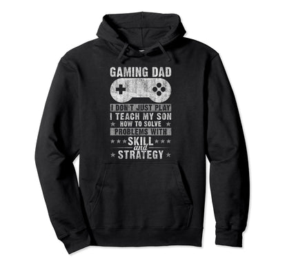 Gaming Dad Father Son Fathers Day Video Hoodie - Streetwear Style Unisex - T-Shirt, Sweatshirt, Hoodie