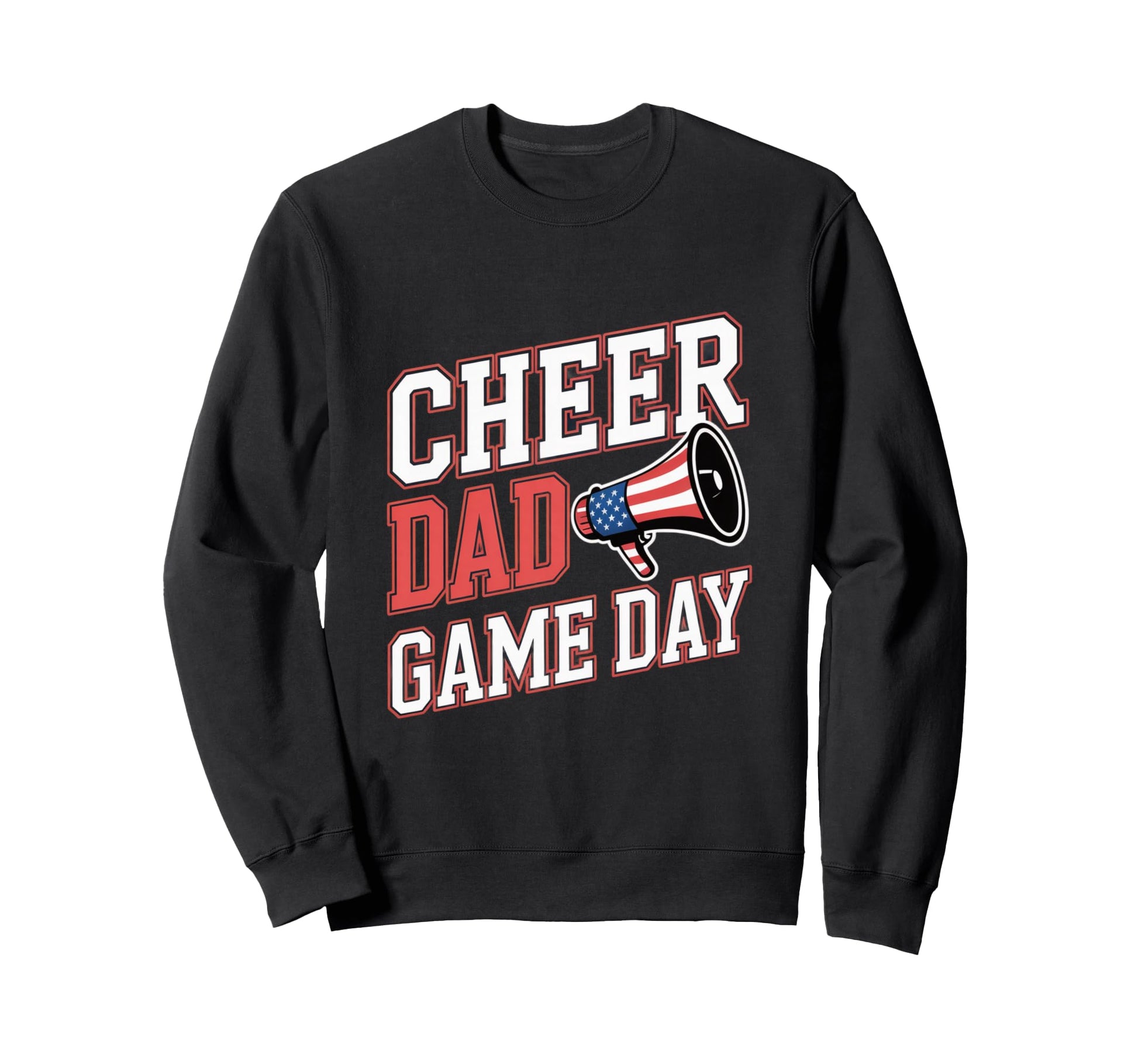 Cheer Dad Game Day Cheerleading Sweatshirt - Minimalist Print for Adults - T-Shirt, Sweatshirt, Hoodie