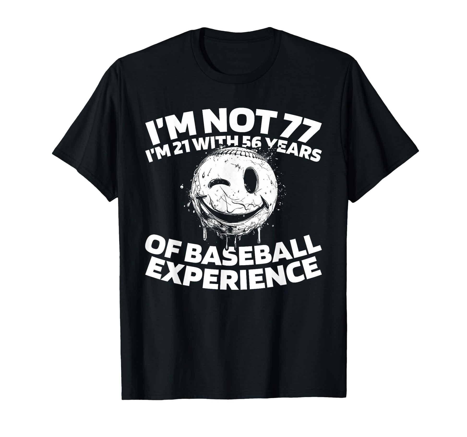 77Th Birthday Baseball Player Team T-Shirt - Novelty Apparel for Adults - T-Shirt, Sweatshirt, Hoodie