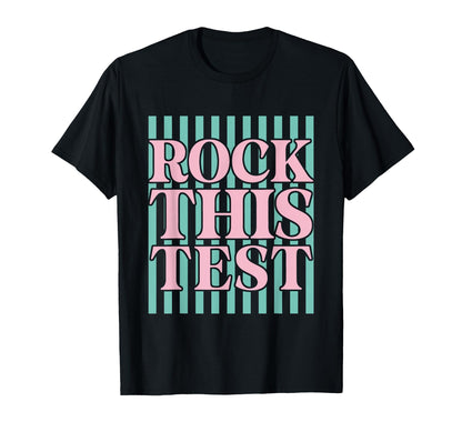 Stripes Rock This Test Teacher T-Shirt - Casual Everyday Wear for Adults - T-Shirt, Sweatshirt, Hoodie