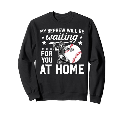 Funny Baseball Catcher Aunt Sweatshirt - Fun Novelty Design Men Women - T-Shirt, Sweatshirt, Hoodie