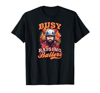 Busy Raising Ballers Thanksgiving T-Shirt - Aesthetic Graphic Men Women - T-Shirt, Sweatshirt, Hoodie