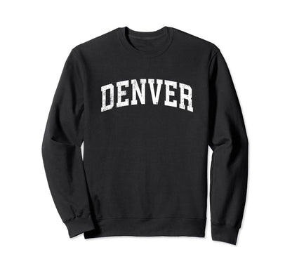 Denver Colorado Co Varsity Sweatshirt - Casual Everyday Wear for Adults - T-Shirt, Sweatshirt, Hoodie