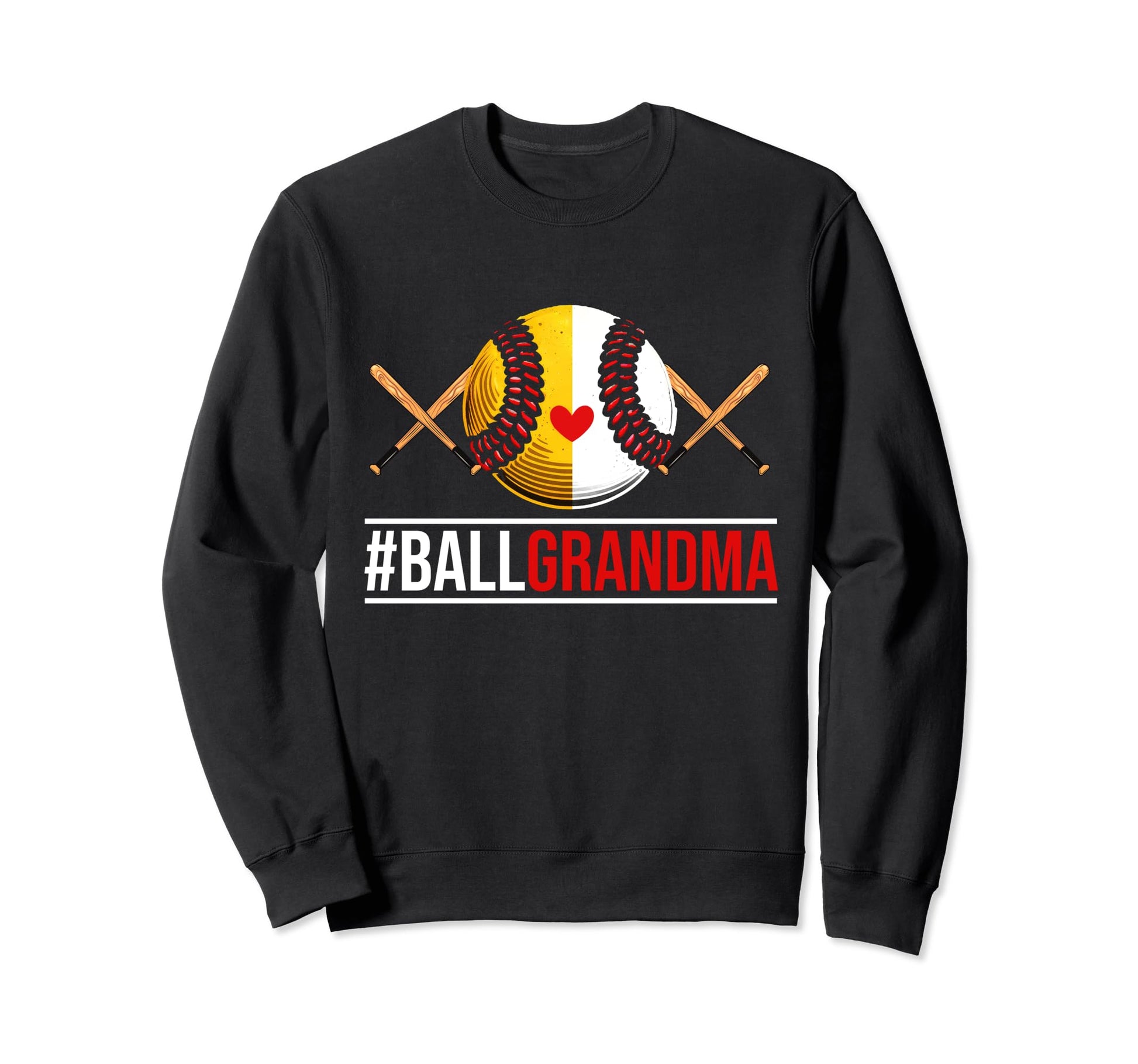 Grandma Ballers Softball Ball Sweatshirt - Fun Novelty Design for Adults - T-Shirt, Sweatshirt, Hoodie