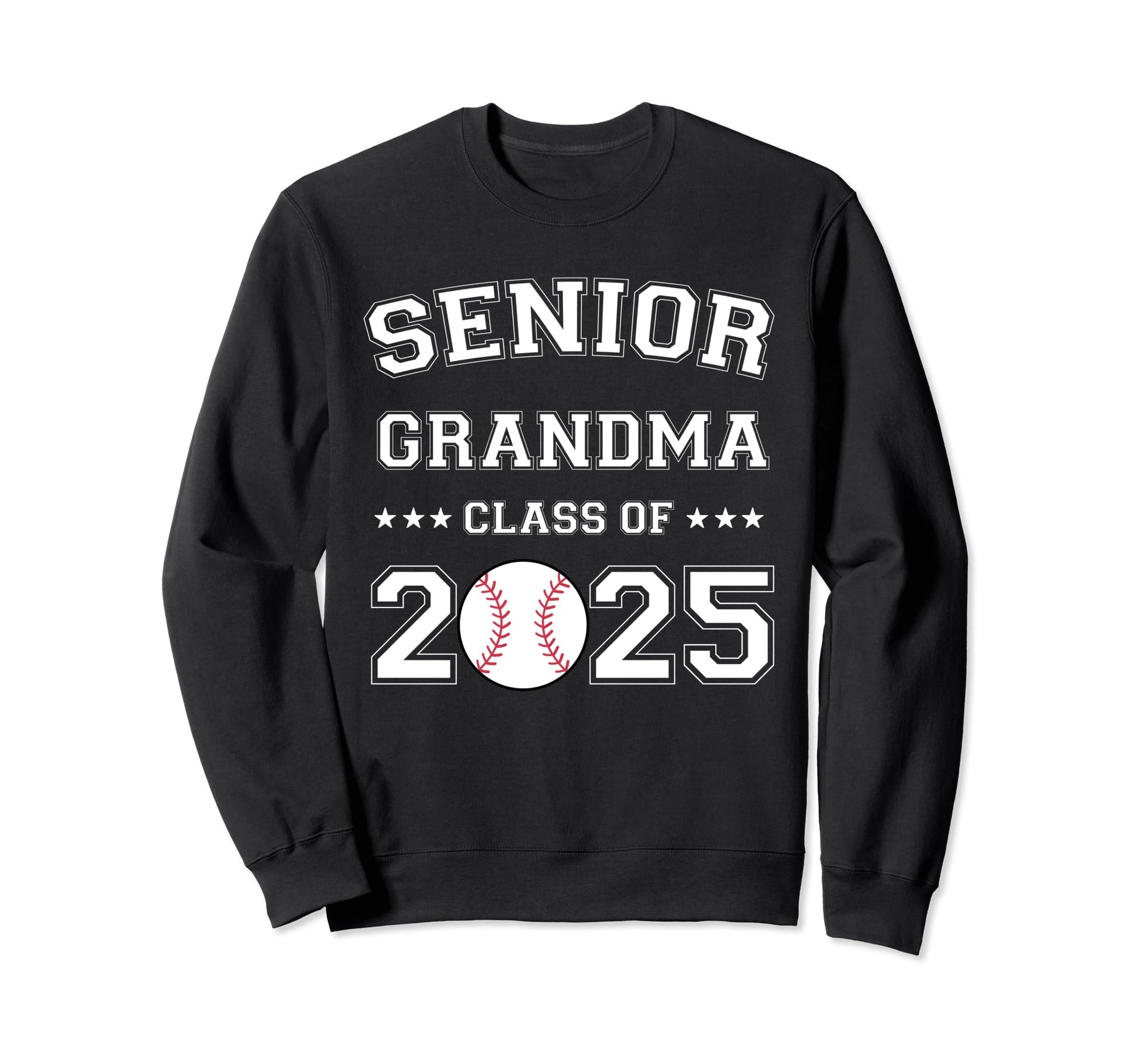 Class 2025 Baseball Grandma Senior Sweatshirt - Minimalist Print Unisex - T-Shirt, Sweatshirt, Hoodie