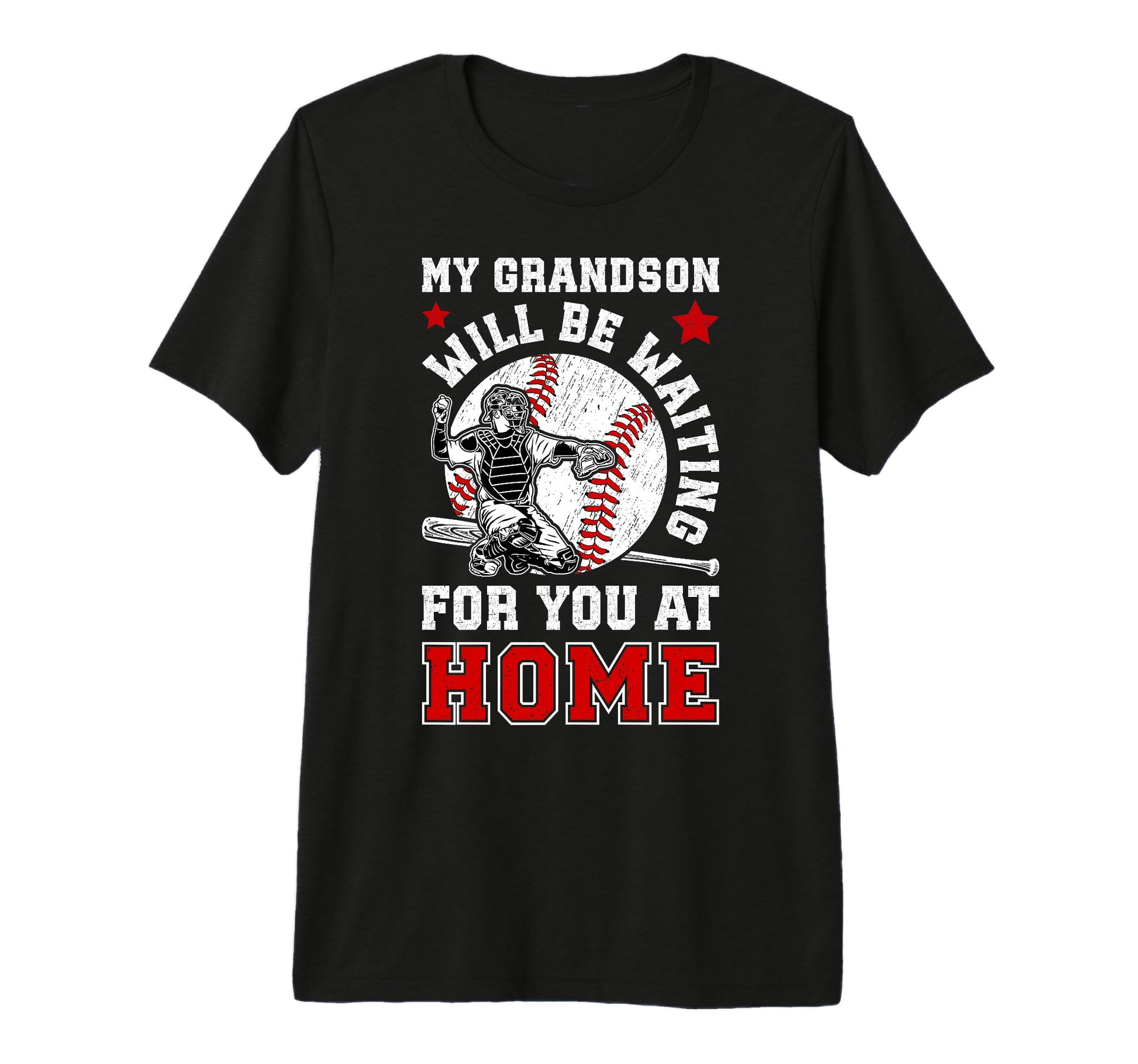 Home Baseball Catcher Nana Baseball T-Shirt - Custom Art Print Men Women - T-Shirt, Sweatshirt, Hoodie