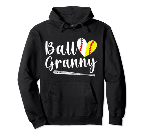 Ball Granny Softball Baseball Granny Hoodie - Streetwear Style Unisex - T-Shirt, Sweatshirt, Hoodie