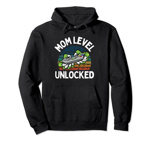 Mom Level Unlocked Pregnancy Mothers Hoodie - Fun Novelty Design Unisex - T-Shirt, Sweatshirt, Hoodie
