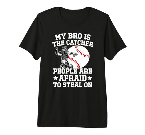 My Bro Is Baseball Catcher Brother T-Shirt - Aesthetic Graphic Men Women - T-Shirt, Sweatshirt, Hoodie