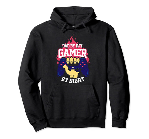 Dad Day Gamer Night Gaming Console Hoodie - Fun Novelty Design for Adults - T-Shirt, Sweatshirt, Hoodie