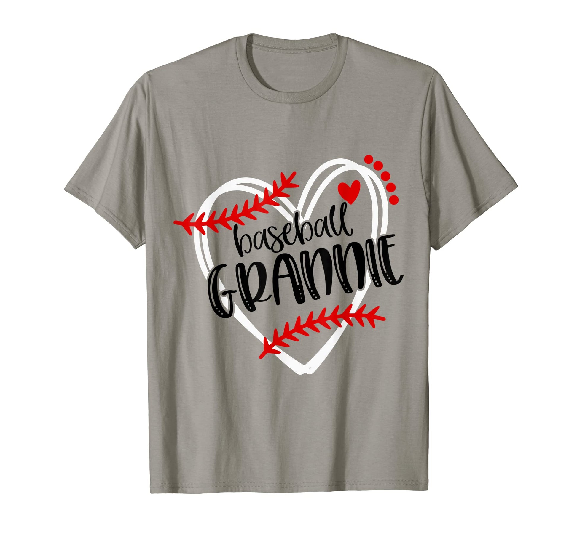 Baseball Grannie Distressed Heart T-Shirt - Unique Graphic for Adults - T-Shirt, Sweatshirt, Hoodie