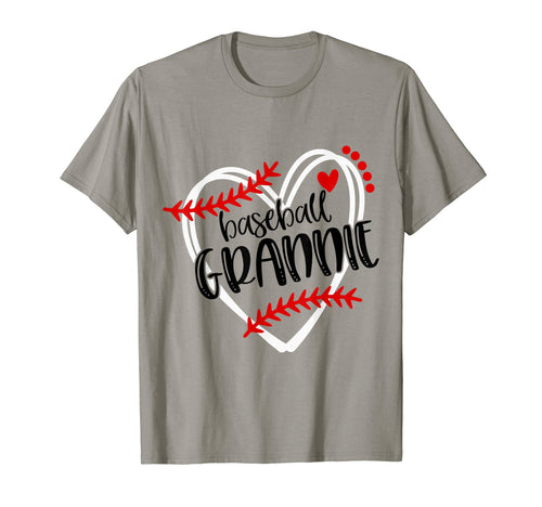Baseball Grannie Distressed Heart T-Shirt - Unique Graphic for Adults - T-Shirt, Sweatshirt, Hoodie