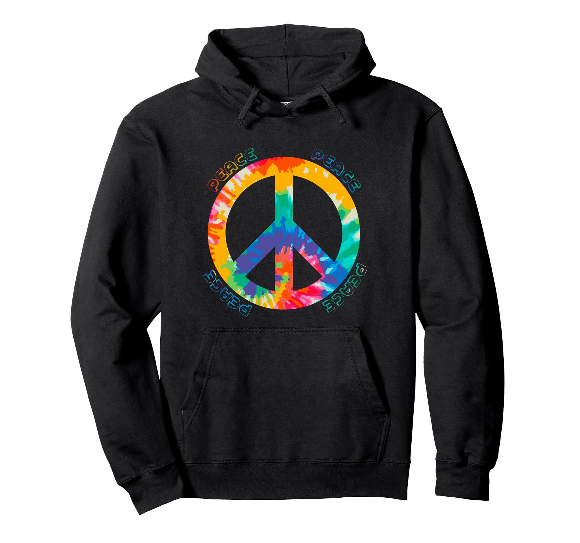 Peace Sign 60S 70S Hippie Boho Peace Symbol Hoodie - Trendy Graphic Unisex - T-Shirt, Sweatshirt, Hoodie