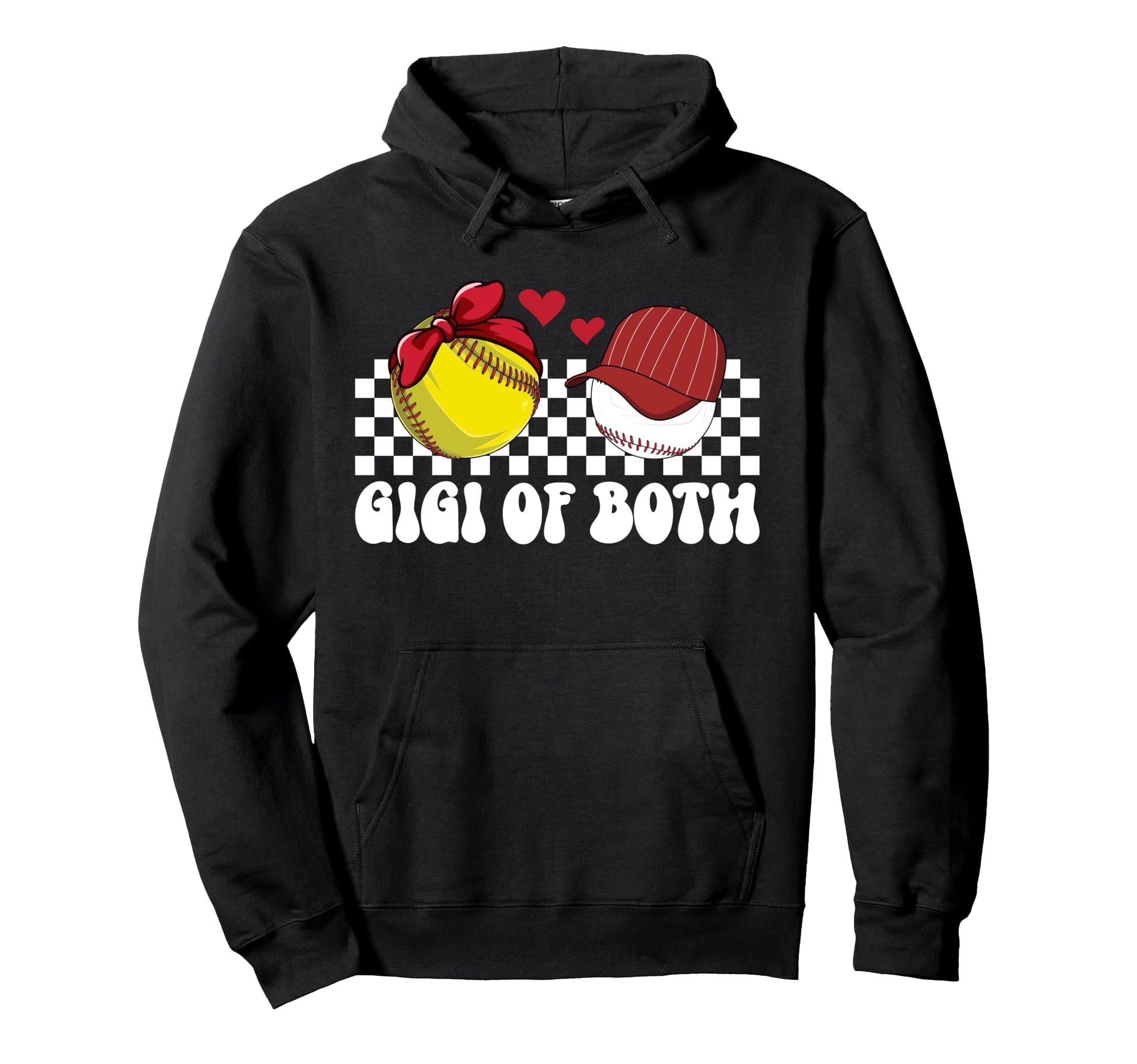 Gigi Both Proud Softball Baseball Hoodie - Casual Everyday Wear for Adults - T-Shirt, Sweatshirt, Hoodie