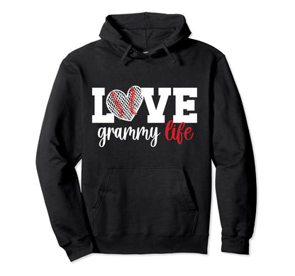 Love Grammy Life Baseball Grammy Hoodie - Unique Graphic Men Women - T-Shirt, Sweatshirt, Hoodie