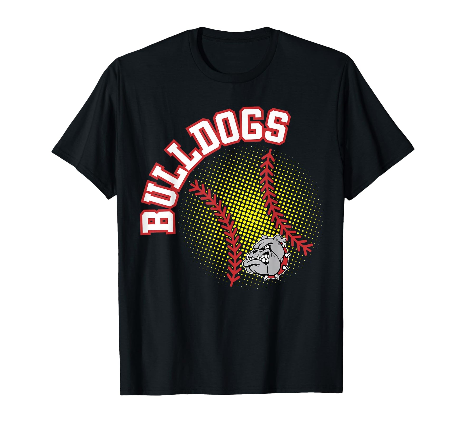 Bulldogs Softball Mom Game Day Red Bulldog T-Shirt - Unique Graphic Unisex - T-Shirt, Sweatshirt, Hoodie