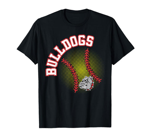 Bulldogs Softball Mom Game Day Red Bulldog T-Shirt - Unique Graphic Unisex - T-Shirt, Sweatshirt, Hoodie
