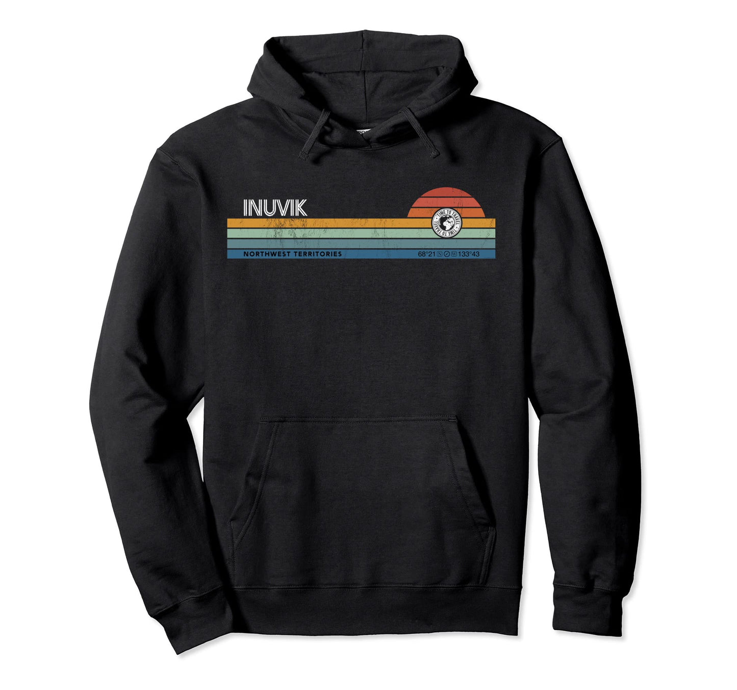 Inuvik Northwest Territories Hoodie - Casual Everyday Wear Men Women - T-Shirt, Sweatshirt, Hoodie