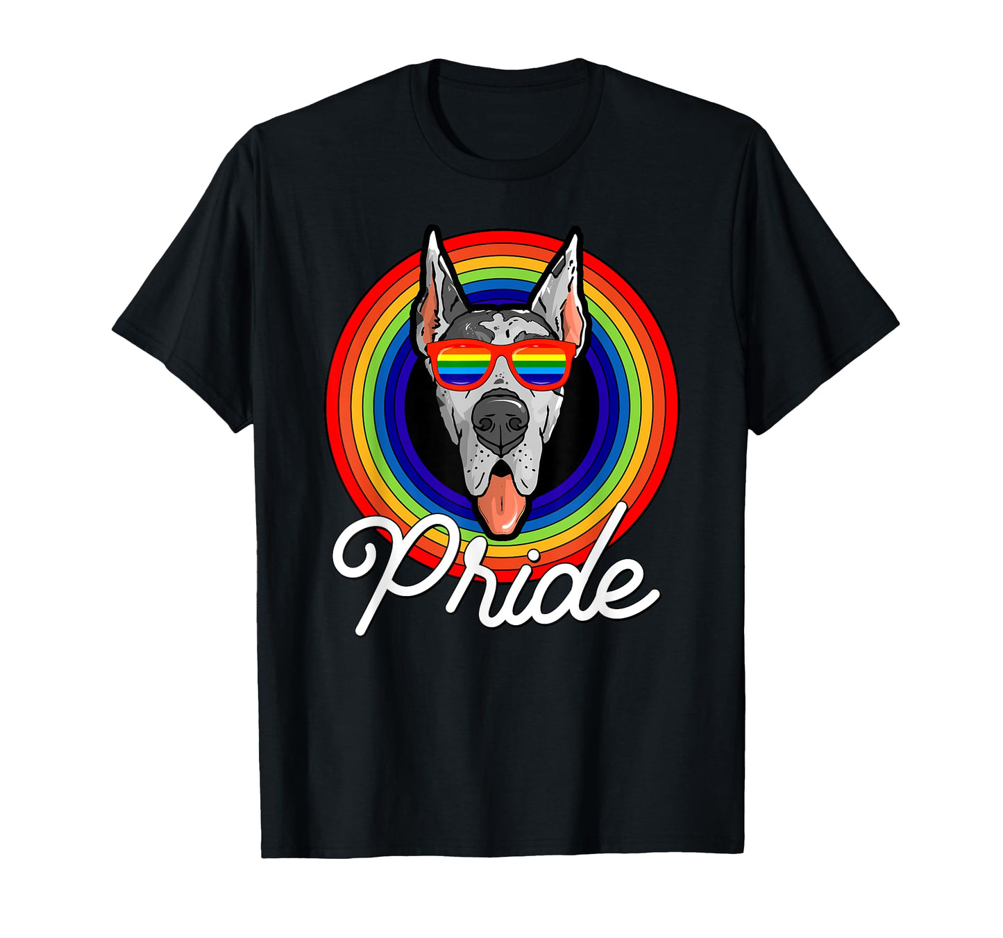 Great Danes Lgbt Pride Dog T-Shirt - Casual Everyday Wear for Adults - T-Shirt, Sweatshirt, Hoodie