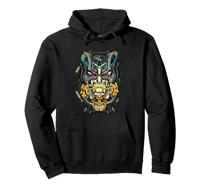 Mecha Viking Aesthetic Edgy Streetwear Hoodie - Streetwear Style for Adults - T-Shirt, Sweatshirt, Hoodie