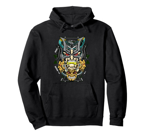 Mecha Viking Aesthetic Edgy Streetwear Hoodie - Streetwear Style for Adults - T-Shirt, Sweatshirt, Hoodie