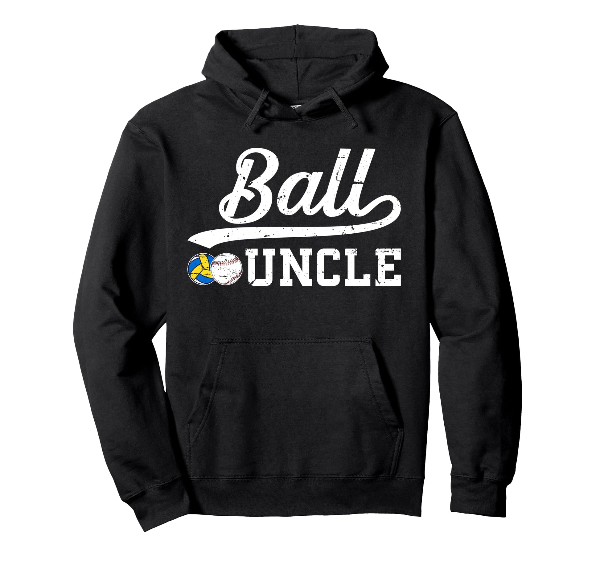 Ball Uncle Proud Baseball Volleyball Uncle Hoodie - Minimalist Print Unisex - T-Shirt, Sweatshirt, Hoodie