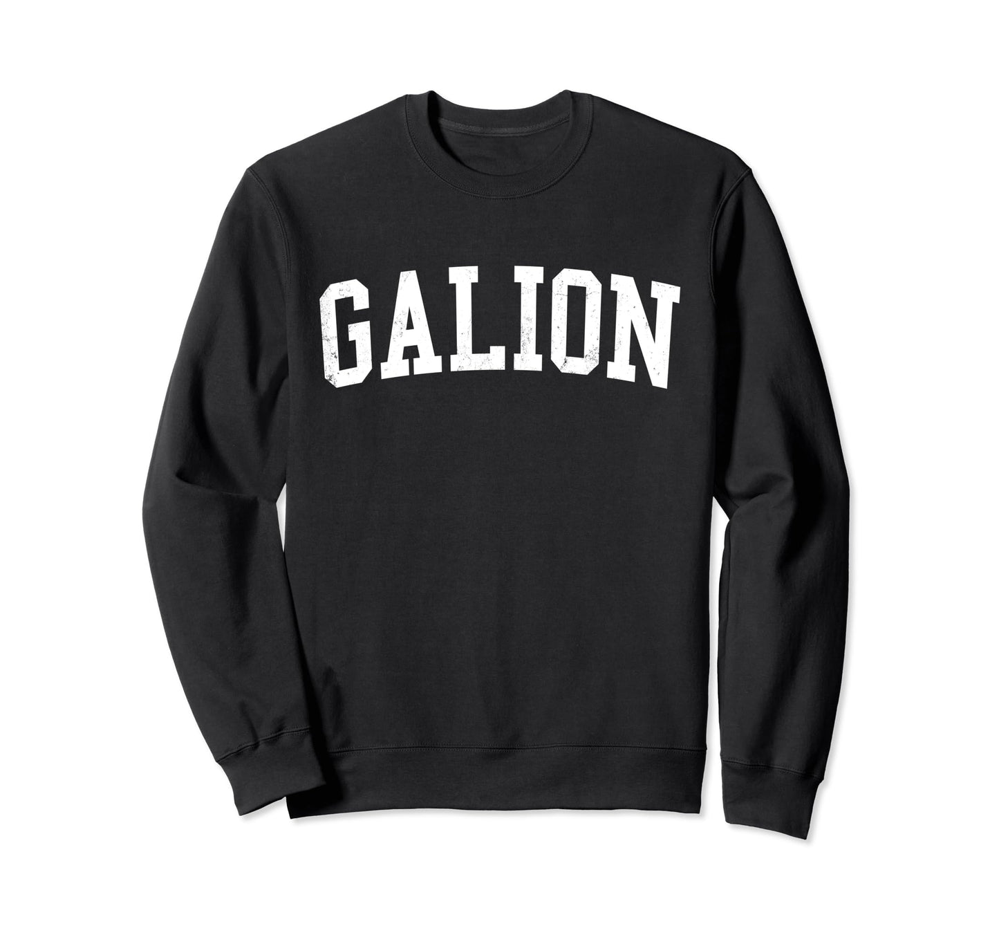Galion Oh Distressed White Varsity Sweatshirt - Trendy Graphic Unisex - T-Shirt, Sweatshirt, Hoodie