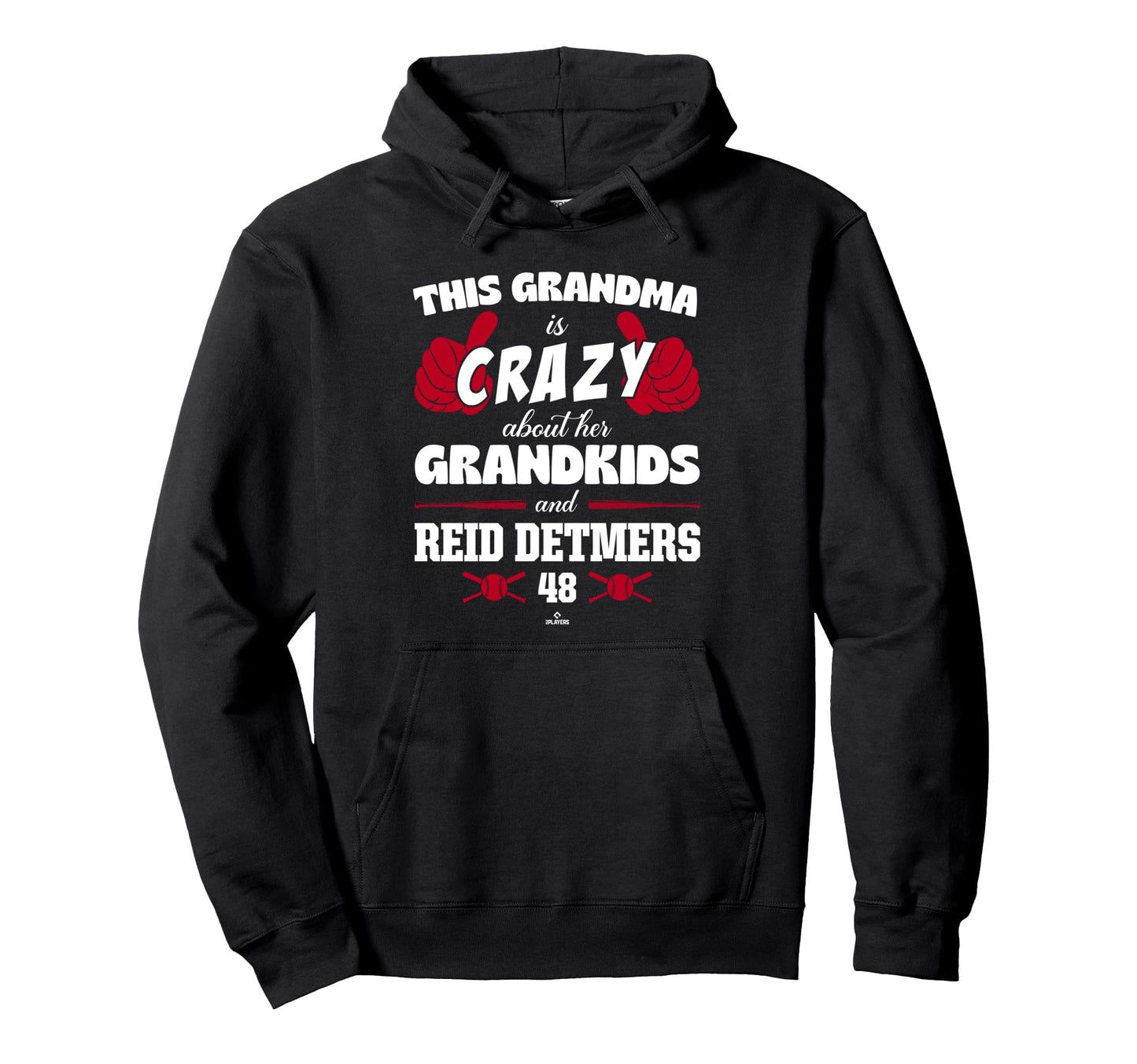 Grandma Crazy Reid Detmers Los Angeles Hoodie - Novelty Apparel Unisex - T-Shirt, Sweatshirt, Hoodie