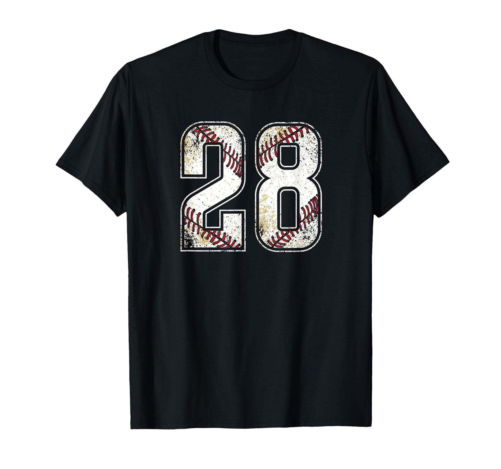 Baseball Number 28 Varsity Number T-Shirt - Trendy Graphic Men Women - T-Shirt, Sweatshirt, Hoodie