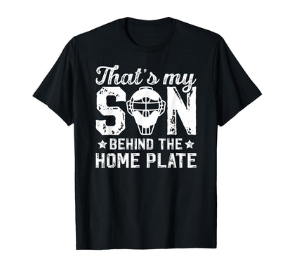 Thats My Son Baseball Catcher Dad Baseball T-Shirt - Trendy Graphic Unisex - T-Shirt, Sweatshirt, Hoodie