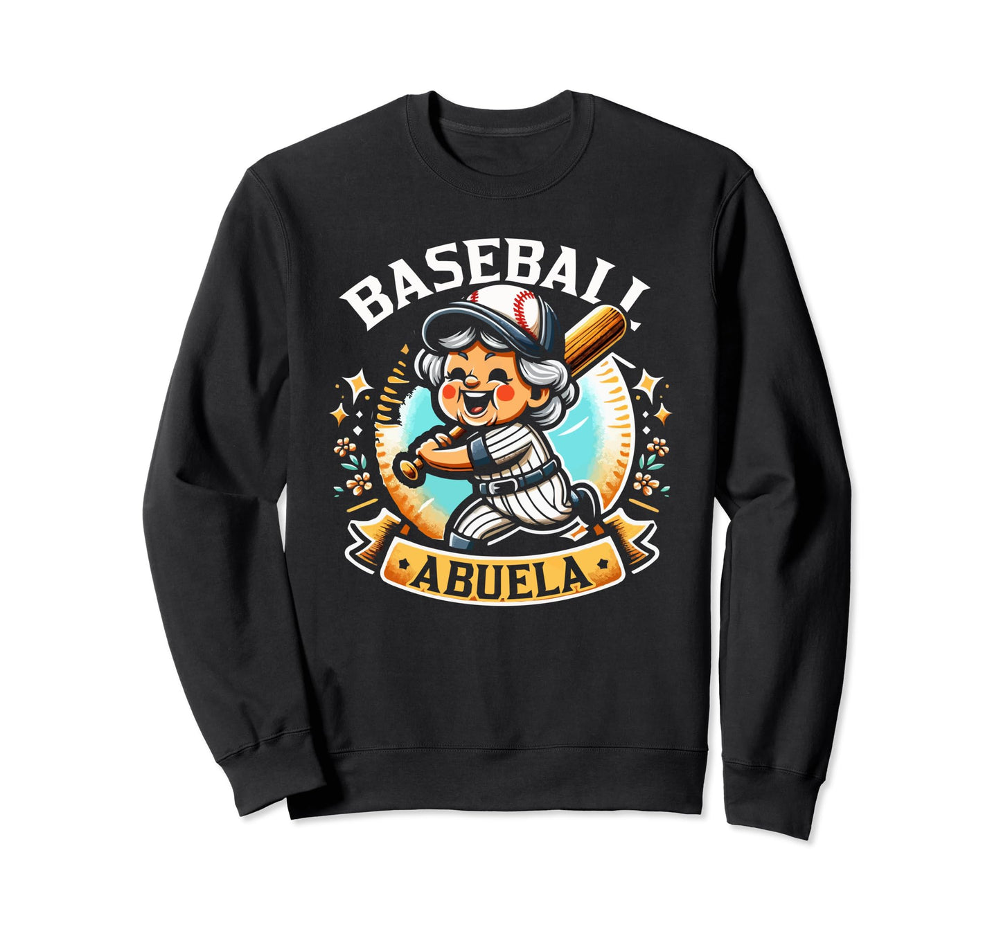 Baseball Grandma Grandmother Granny Sweatshirt - Fun Novelty Design Unisex - T-Shirt, Sweatshirt, Hoodie
