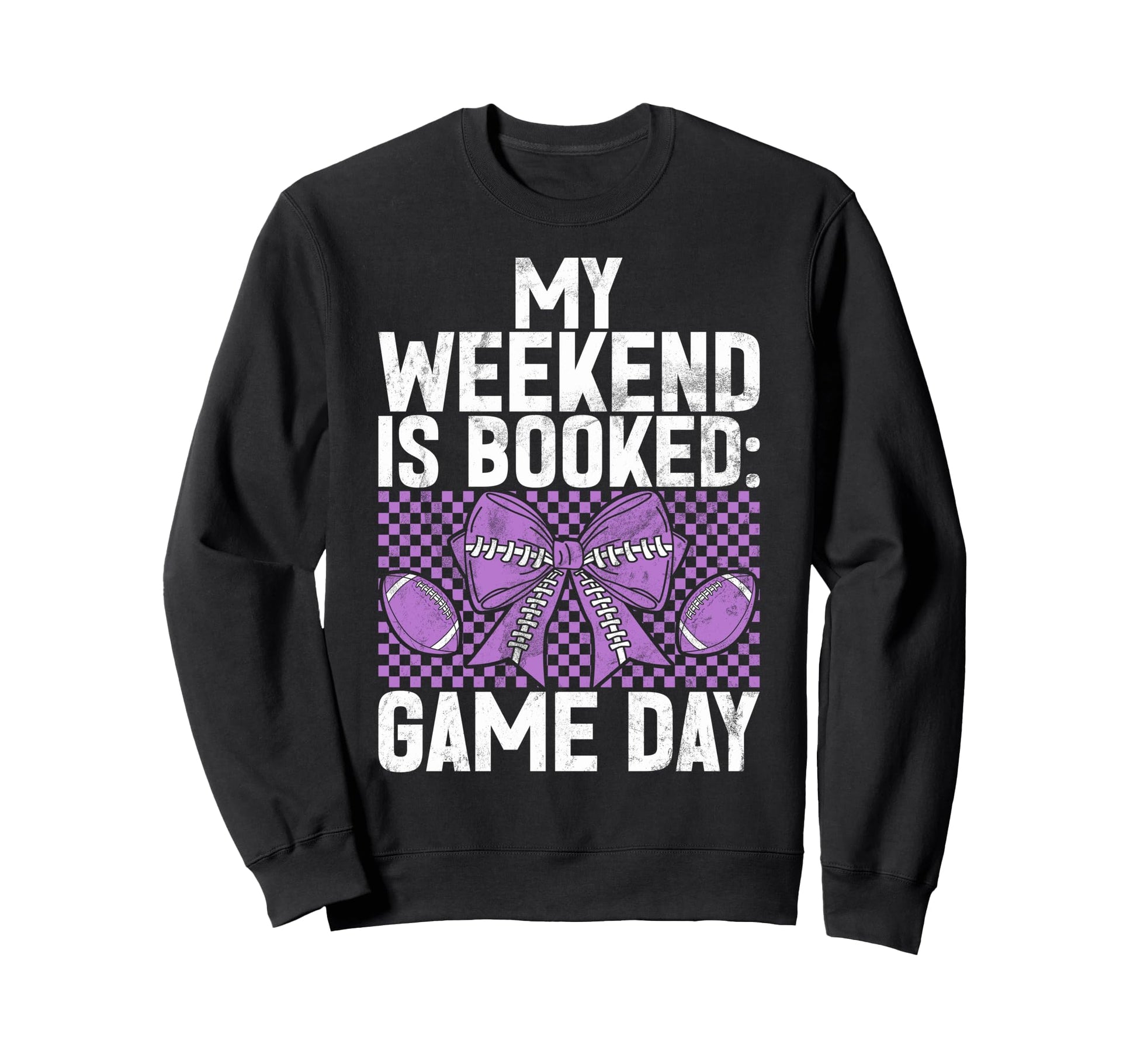 My Weekend Is Booked Game Day Sweatshirt - Minimalist Print Men Women - T-Shirt, Sweatshirt, Hoodie