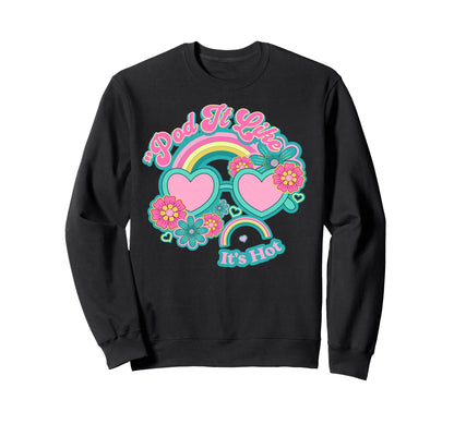 Pod It Like Its Hot Rainbow Heart Sweatshirt - Unique Graphic Men Women - T-Shirt, Sweatshirt, Hoodie