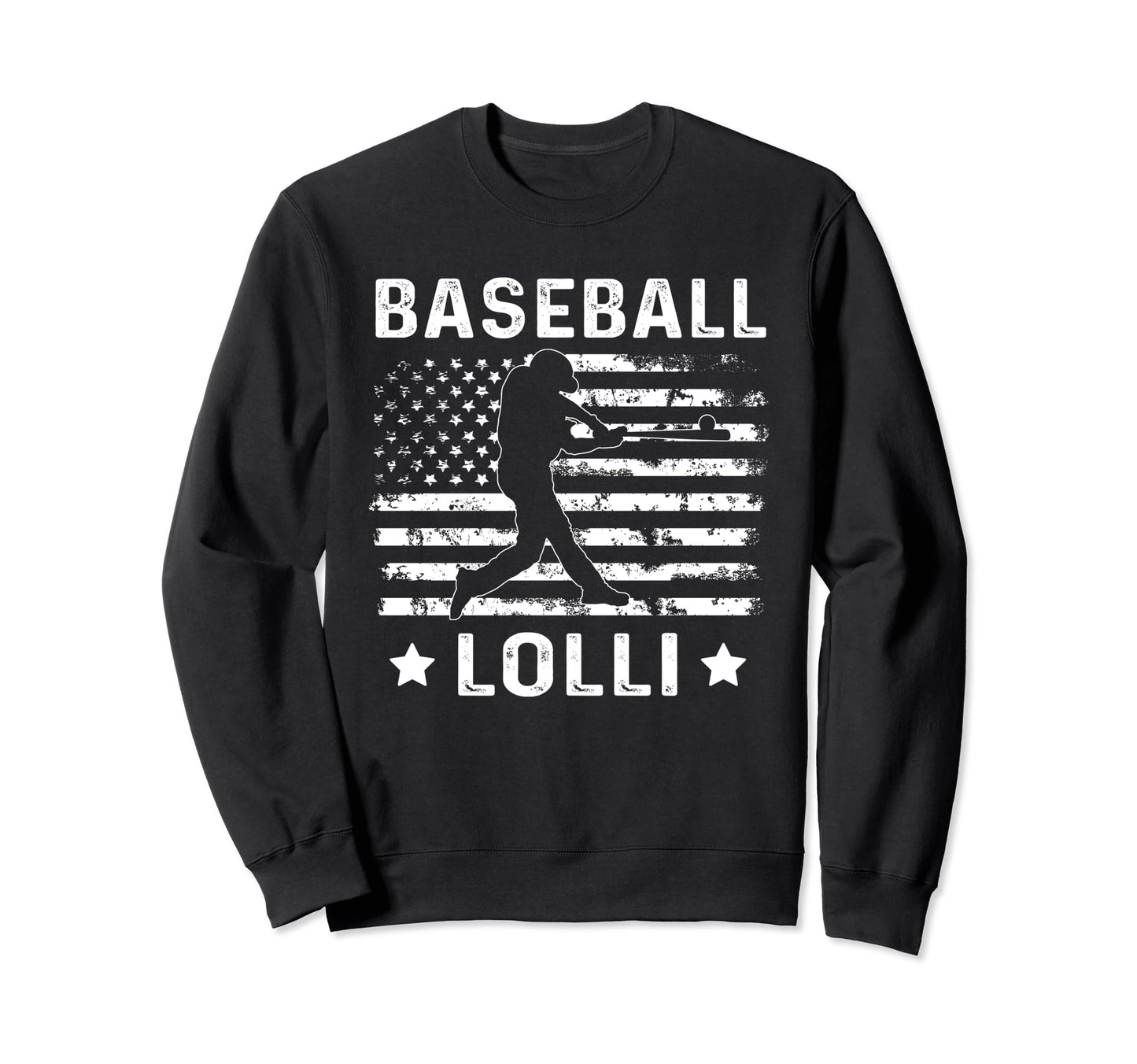 Baseball Lolli Grandma Usa Flag 4Th Sweatshirt - Unique Graphic for Adults - T-Shirt, Sweatshirt, Hoodie