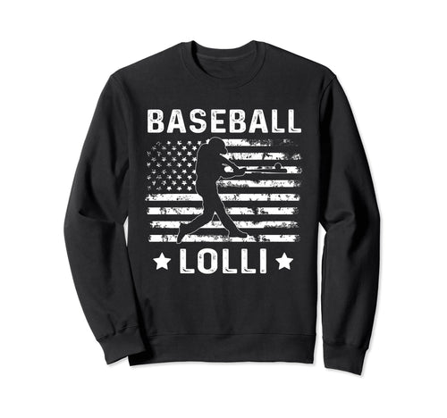 Baseball Lolli Grandma Usa Flag 4Th Sweatshirt - Unique Graphic for Adults - T-Shirt, Sweatshirt, Hoodie