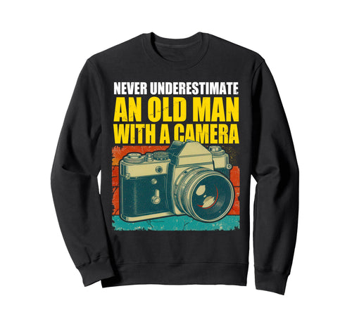 Old Camera Funny Photographer Gift Sweatshirt - Custom Art Print Unisex - T-Shirt, Sweatshirt, Hoodie