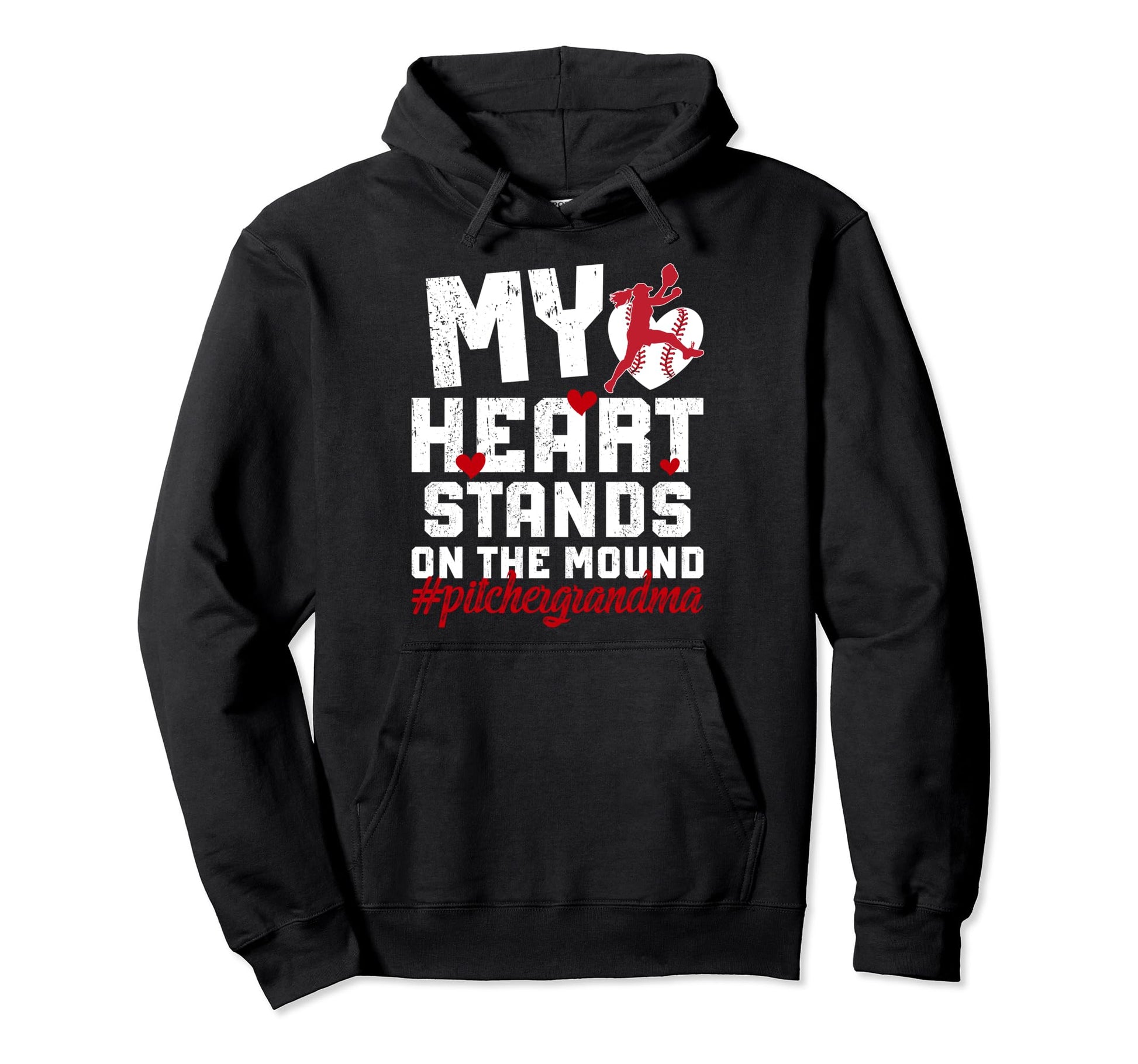 Mound Baseball Pitcher Grandma Hoodie - Aesthetic Graphic Men Women - T-Shirt, Sweatshirt, Hoodie