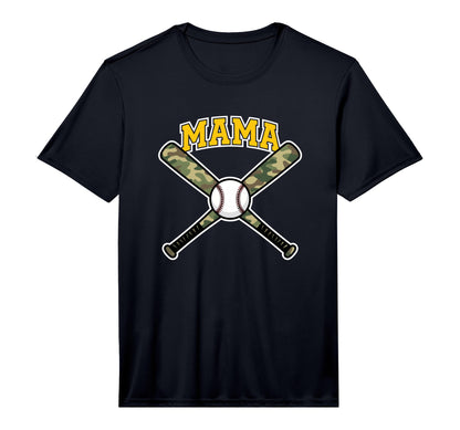 Mens Mama Camo Baseball Mom Softball T-Shirt - Trendy Graphic for Adults - T-Shirt, Sweatshirt, Hoodie