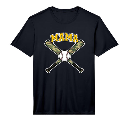 Mens Mama Camo Baseball Mom Softball T-Shirt - Trendy Graphic for Adults - T-Shirt, Sweatshirt, Hoodie