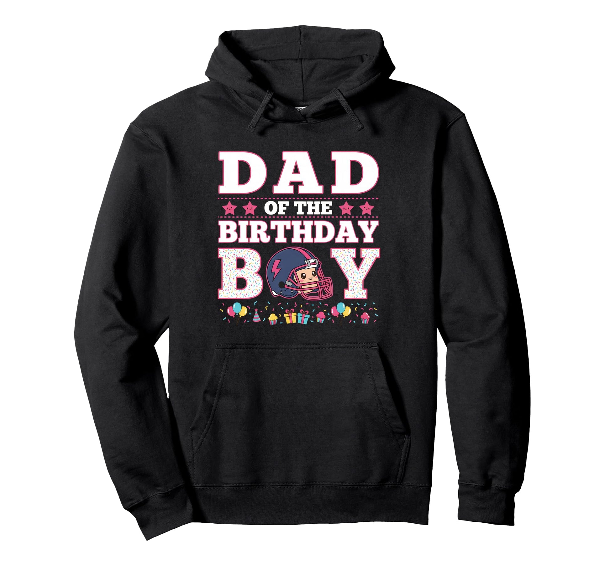 Dad Birthday American Football Family Hoodie - Streetwear Style Unisex - T-Shirt, Sweatshirt, Hoodie