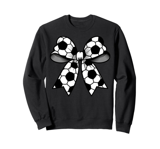 Soccer Coquette Bow Funny Soccer Sweatshirt - Fun Novelty Design Unisex - T-Shirt, Sweatshirt, Hoodie