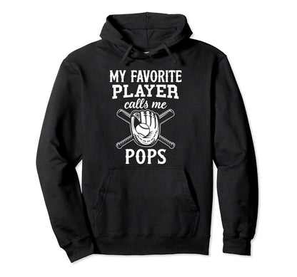 Baseball Grandpa My Favorite Player Hoodie - Streetwear Style Men Women - T-Shirt, Sweatshirt, Hoodie
